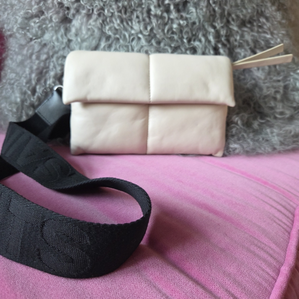 All Saints Cream Crossbody Bag